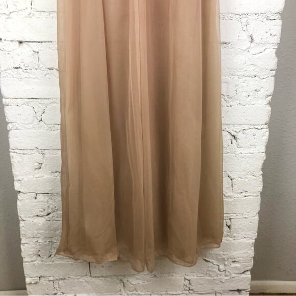 Vintage Gossard Artemis Sheer Lace Robe Slip Nighgown - Picture 6 of 10